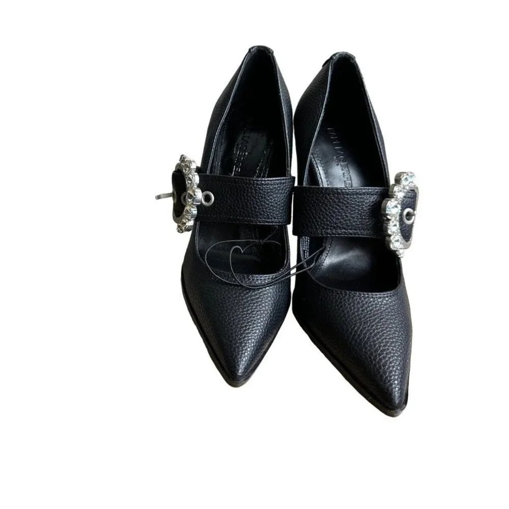 Brand NEW Karl Lagerfeld Paris Women's Sandals Heels 3-3.9 in, Color Black